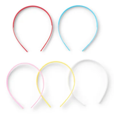 LindeHobby Hair Band, Multi Color, 12 mm, 5 pcs
