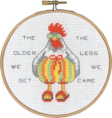 Embroidery Kit The older we get m/5810/13 13 cm / 5.12 in dia.