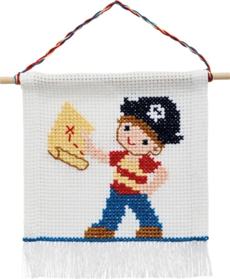 Embroidery Kit Pirate m/5119/18 16x18 cm / 6.3x7.09 in