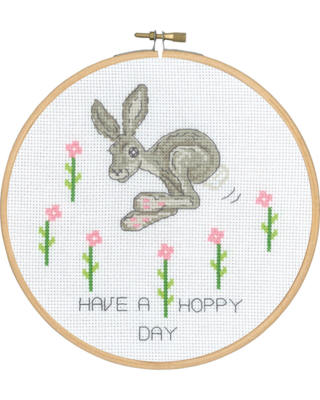 Embroidery Kit Have a happy day 5810/18 18 Ø / 7.09 in dia.