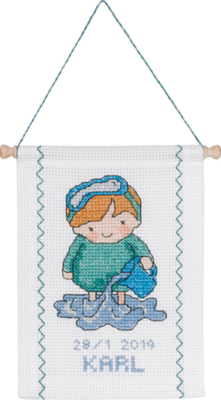 Embroidery Kit Jellyfish B5129/18 18 x 25 cm / 7.09 x 9.84 in