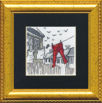 Embroidery Kit Laundry R5412/82PP 11 x 11 cm / 4.33 x 4.33 in