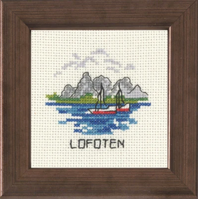 Embroidery Kit Lofoten 10 x 10 cm / 3.94 x 3.94 in R5370
