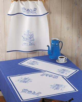 Embroidery Kit TG with yarn stove + ribbon 63x63 cm / 24.8x24.8 in
