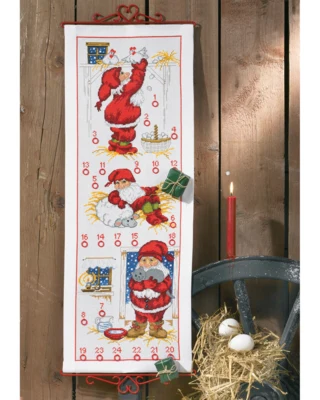 Embroidery Kit Pixies in the Barn 5125/32 32 x 85 cm / 12.6 x 33.46 in