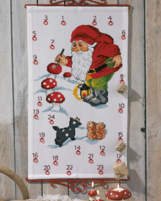 Embroidery Kit Christmas painting B5125/38 38 x 65 cm / 14.96 x 25.59 in