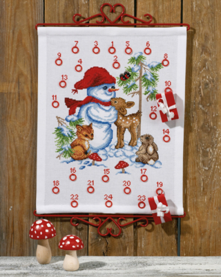 Embroidery Kit Snowman B5125/32 32 x 41 cm / 12.60 x 16.14 in