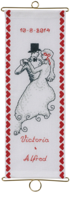 Embroidery Kit Wedding M5188/12 12 x 33 cm / 4.72 x 12.99 in
