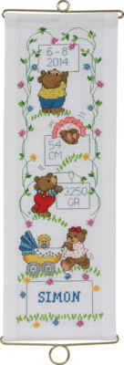 Embroidery Kit Simon incl/ 5188/14 14 x 40 cm / 5.51 x 15.75 in