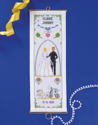 Embroidery Kit Wedding 14 x 39 cm/5.51 x 15.35 in/5188/14