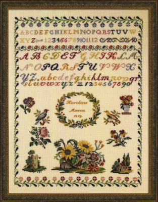 Embroidery Kit Karoline Marca 1819 37 x 47 cm / 15 x 19 in