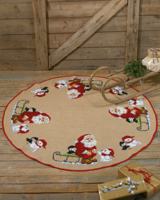 Embroidery Kit Santa Claus Up North 170 Ø cm / 67 dia. in