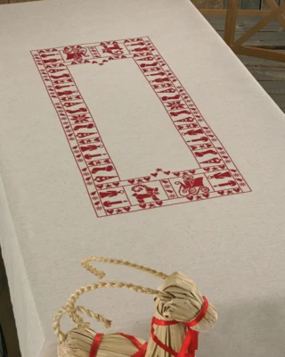 Embroidery Kit Christmas Atmosphere 140 x 220 cm / 55 x 87 in