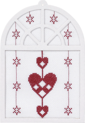 Embroidery Kit Hearts 15 x 20 cm / 5.91 x 7.87 in