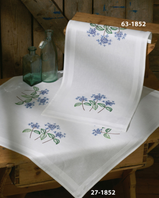 Embroidery Kit Hydrangea 40 x 80 cm / 15.75 x 31.50 in