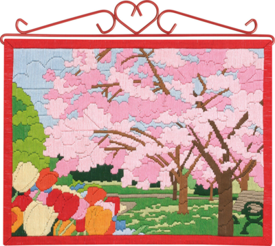 Embroidery Cherry Tree 5125/38 38 x 30 cm / 15 x 12 in