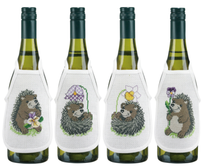 Embroidery Kit Hedgehog 10 x 15 cm / 3.94 x 5.91 in