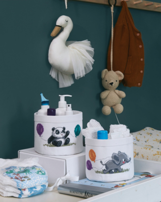 Embroidery Kit Elephant 17 Ø cm / 6.69 Ø in dia.