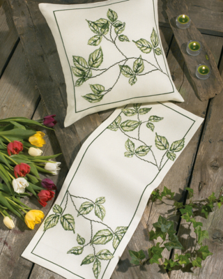 Embroidery Kit Twig runner 39 x 39 cm / 15 x 15 in