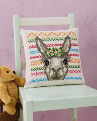 Embroidery Kit Alpaca 30 x 30 cm / 11.81 x 11.81 in