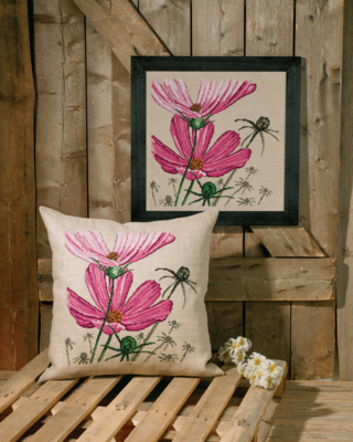 Embroidery Kit Daisy 60 x 60 cm / 23.62 x 23.62 in