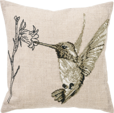 Embroidery Kit Hummingbird 40 x 40 cm / 16 x 16 in