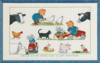 Embroidery Kit Bobbi Farmer 44x27 cm / 17.32x10.63 in