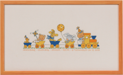 Embroidery Kit Bobbi/train 40x23 cm / 15.75x9.06 in