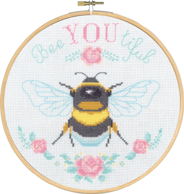 Embroidery Kit Bee You Tiful 20 cm/8 in dia. M/5810/20