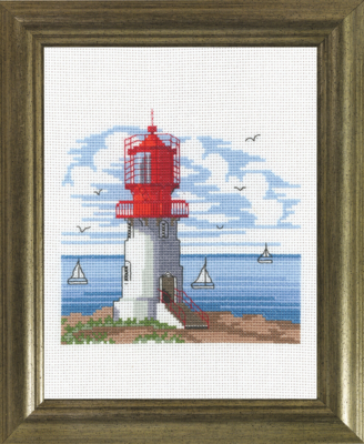 Embroidery Kit Norwegian Lighthouse R5313 17 x 22 cm / 6.69 x 8.66 in