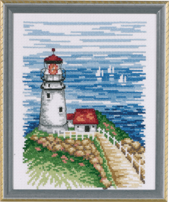 Embroidery Kit Lighthouse 17cm / 6.69in x 21cm / 8.27in