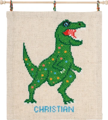 Embroidery Kit Dino 5129/30 30 x 34 cm / 11.81 x 13.39 in