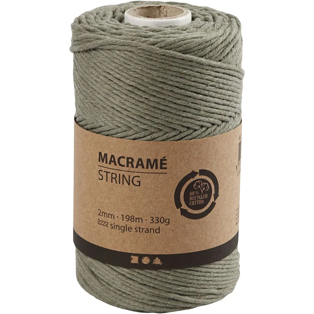 Polyester Macrame Yarn 2mm Brown