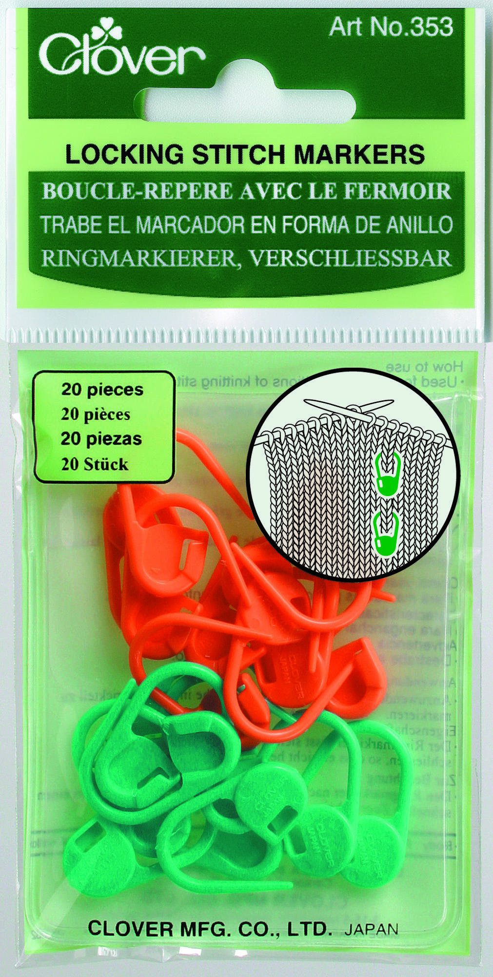 Clover Locking Stitch Marker