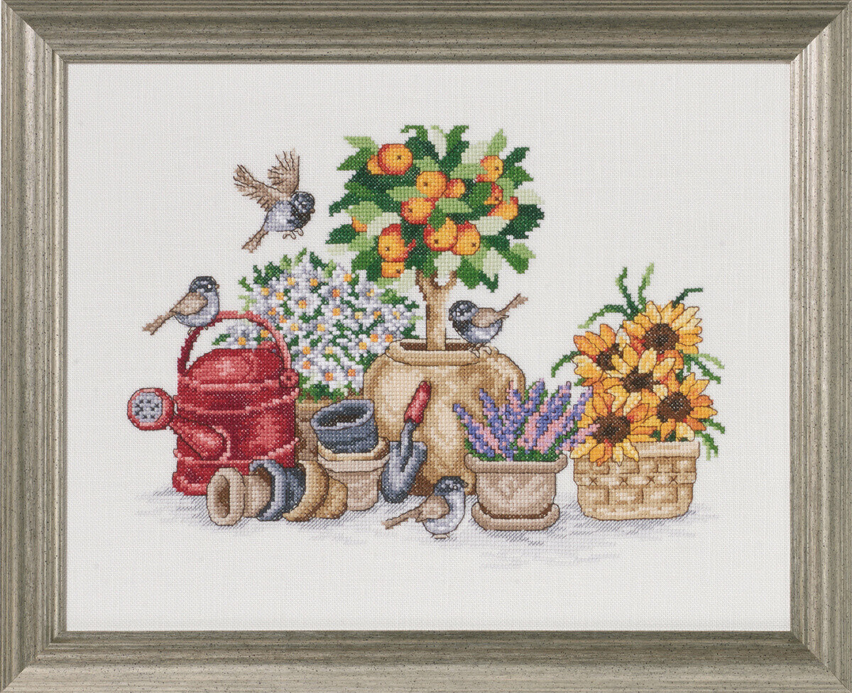 Buy Embroidery Kit The Orange Tree 14.57x11.42 Fast Delivery